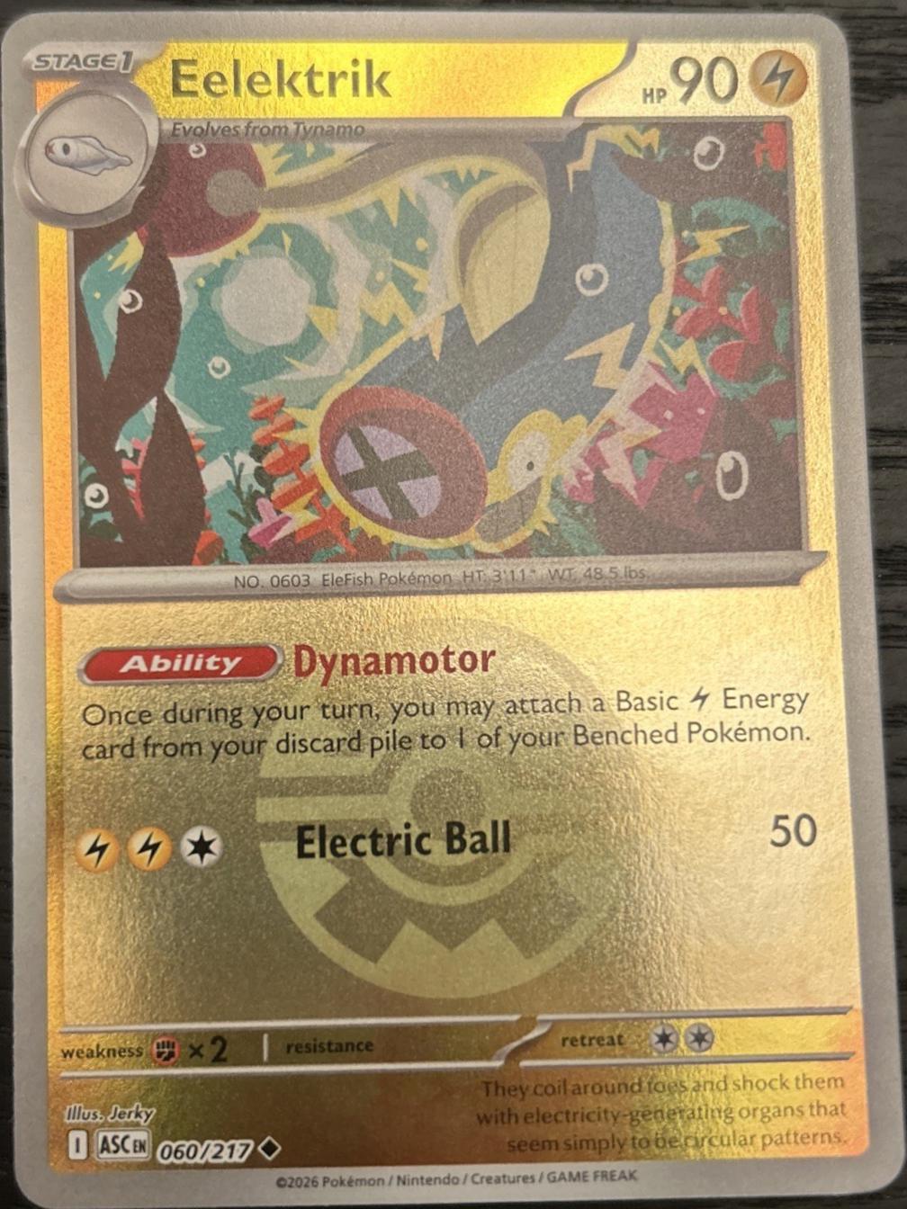 Ascended Heroes Eelektrik [Ball] Pokémon card